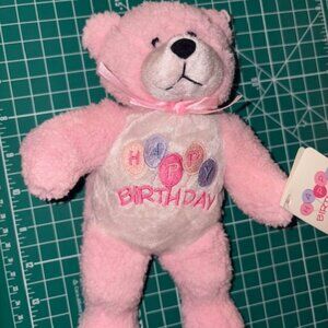 NEW- Pink Happy Birthday Plush